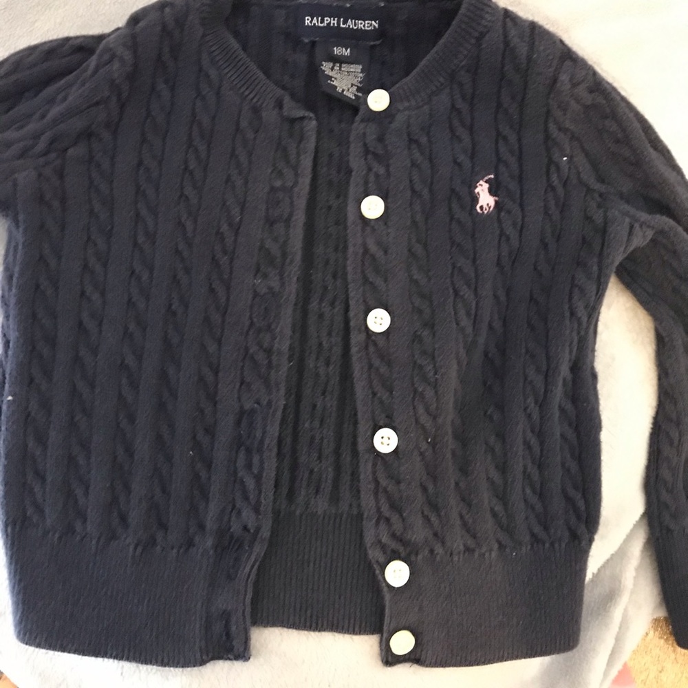 Girls- blue sweater.